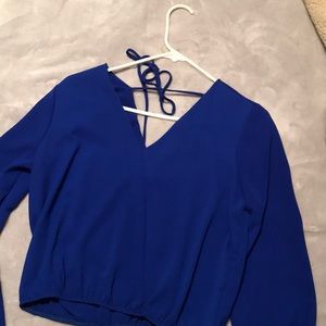 Royal blue blouse